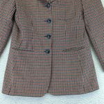 Norton Mcnaughton Vtg 90s  Blazer Houndstooth Velvet Collar 6 Academia Oversized Photo 6