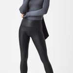 Spanx Women's Faux Leather Leggings Shaping Lifting Compression Black sz. XS Photo 1