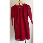 Boden Jennifer Red Lace Sheath Dress Classic Holiday Size 4 Photo 2