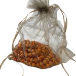 Chico's New  Orange Beaded 3 Strand Long Boho Necklace and Bracelet Set Photo 1