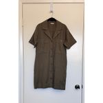 Faherty Palos Verdes Dress in Military Olive Size Small Photo 3