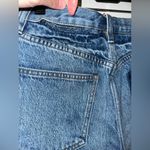 We The Free Free People  Distressed Two Toned Denim Shorts Photo 3