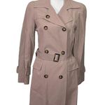 Cinzia Rocca Icons Belted Trench Coat Women’s Size 4 Tan Double Breasted Brown Photo 1