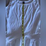 SheIn Maxi Dress Womens White Sleeveless Cotton Polyester Stretch Wide Skirt L Photo 6