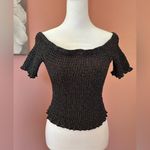 Urban Outfitters  sparkly, rave festival, cropped, off shoulder party top MED NWT Photo 1