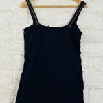 Picasso Style Black Embroidered Jeans Size M Good Condition Photo 3