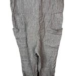 LinenBee Women’s 100% European Linen Jumpsuit‎ Brown Size undefined Photo 2