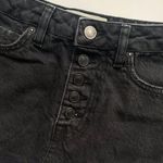 Free People We The Free Ripped Black Denim Jean Skirt Photo 8
