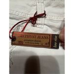 Amethyst Jeans Amethyst Embroidered White Low  Rise Shorts Sz 11 NWT Photo 3