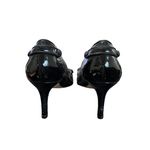 Ann Taylor  women's black patent leather snake print‎ heel size 8 Photo 4