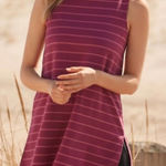 Garnet Hill Mock Neck Sleeveless Split Hem Tunic Top NWT Size Large #47166 Photo 0