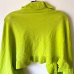 Lilly Pulitzer Cashmere Ruffle Wrap Spring Winter Scarf Shawl Lime Green OS EUC Photo 4