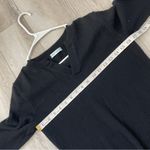 Classic Cashmere Sweater vneck long sleeve womens Black medium preppy minimalist Photo 2