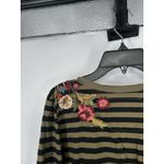 Johnny Was  Tunic Top Long Sleeve Tee T Shirt Embroidered Floral Flowers Large Photo 8