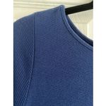 J. Jill Wearever Collection Womens Medium Blue Boatneck Blouse Long Sleeve Minim Photo 1