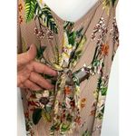 Body Glove Women's Floral Pinstriped Button Down Midi Dress Pink Size Large Photo 4