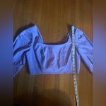 Circus by Sam Edelman Circus NY Crop Top with Smocked Back in Fairy Wren (Lilac), Size L, NWT Photo 4