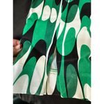 ZARA Womens Small Green Mini Skirt Geometric Jacquard High Waist A-line Retro Photo 3