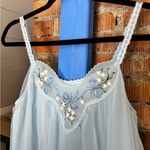 Vintage 1930s Gossard Artemis Pastel Blue Nightgown Slip Size M Photo 4