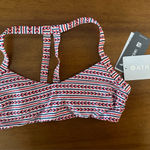 Athleta  Bikini Top red white & blue‎ NWT NEW SIZE Size XS Photo 0