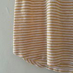 Old Navy 2/$15 M- Yellow and White Striped Short Sleeved Summer Top Photo 2
