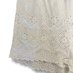 MINKPINK  White Eyelet Embroidered Romper‎ XS Boho Romantic Lace Scallop Hem Photo 6