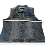 Black Label  c’est to Denim Sleeveless Vest with Button Details size XL Photo 2