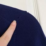 Trina Turk Merino Wool Navy Blue Sweater Size Small Tassel Fringe Photo 9