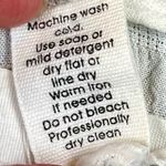 Japna  100% Viscose White Boho Cap Sleeve V-neck Peasant Top Babydoll Small Photo 7