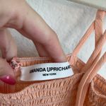 Amanda Uprichard  Coral Pink Tiered Ruffle Midi Dress Photo 11