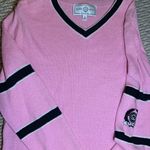 St. John RARE Sport size small pink and black sweater emblem on left arm Photo 3
