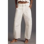 Citizens of Humanity  Marcelle Cargo Barrel Pants Pashmina White Size 28 Photo 1