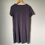 Boden Dandelion Short Sleeve Pocket Dress in Gray and Purple Size Size 8 Long Photo 2