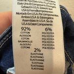 MOTHER The Roller Crop Undone Hem Wide Leg Dark Graffiti Wash High Rise Jean 25 Blue Photo 11