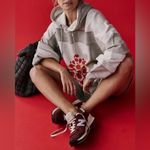 Free People #41 NWT Triple Threat Hoodie in Heather Grey/Victory Red Photo 3