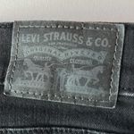 Levi's black denim distressed ripped 720 High Rise super skinny stretch jeans Photo 7