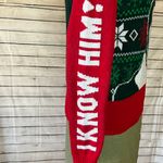 Elf Red and Green Christmas Crewneck Sweater with Festive Design Size XS Photo 4