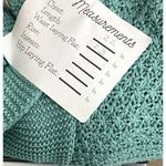 ZARA Slouchy Short Sleeves Knit Cotton Short Cardigan Sweater Open Front M Teal Photo 6