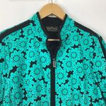 Bob Mackie  Wearable Art Floral Zipper Jacket Medium Photo 3