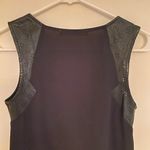 Finn and Clover  Faux Leather Eyelet Panel Tank Top Black Size XS Photo 7