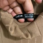 SHEIN Sweater Dress size XS BROWN COLOR cowl neck. Photo 2