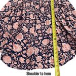 Lucky Brand  Blue and Orange Babydoll Peasant Blouse Garden Summer Size 2X Photo 7