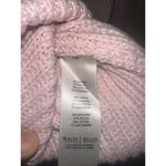 White House | Black Market  Pink Knit Funnel Neck‎ Long Sleeve Fitted Sweater Photo 5