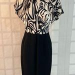 Trina Turk silk blouse black pencil skirt sheath dress Photo 0