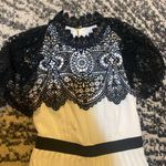 Self Portrait Self-Portrait Floral Lace Scallop Cape Jumpsuit size US 4 Photo 7