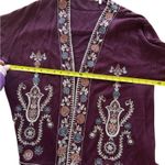 Soft Surroundings  Boho BELLA COZY TOPPER - FLEECE KNIT Embroidered Cardigan XL Photo 5