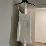 Lulus  Chasing My Heart Ivory Satin Cowl Neck Romper size S Photo 4