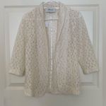 Peacocks Everyday Style Cream Lace Cardigan. Size Photo 1