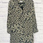 Equipment  yellow floral silk shirt dress XS Photo 0
