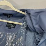 Alex Evenings  Tea Length Jacket Dress Wedding Formal Events Steel Blue SZ 18 NEW Photo 4